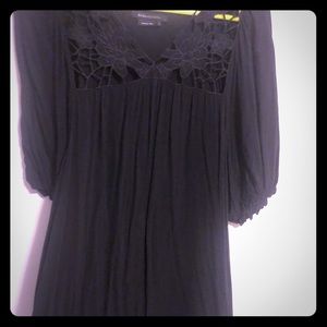 Black BCBG cutout tunic